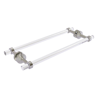 Pacific Beach Collection Back to Back Shower Door Towel Bar with Smooth Accents