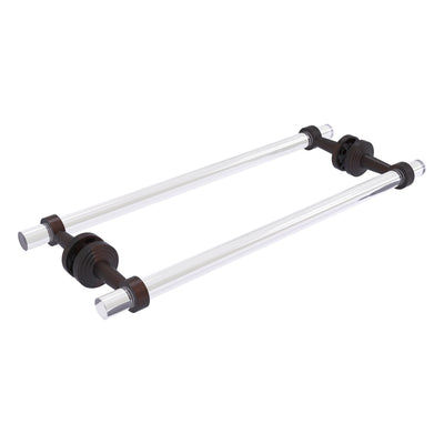 Pacific Beach Collection Back to Back Shower Door Towel Bar with Smooth Accents