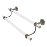 Pacific Beach Collection Double Towel Bar with Smooth Accents