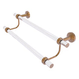 Pacific Beach Collection Double Towel Bar with Grooved Accents