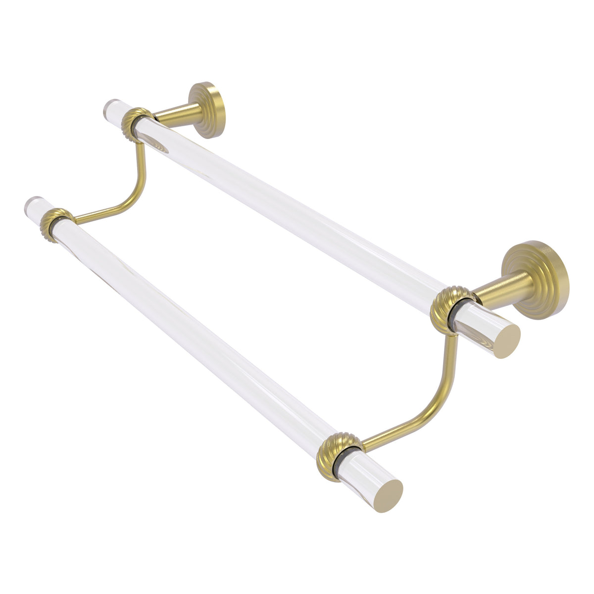 Pacific Beach Collection Double Towel Bar with Twisted Accents