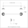Prestige Monte Carlo Collection Towel Bar