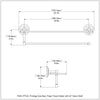 Prestige Que New Collection Paper Towel Holder with Glass Shelf