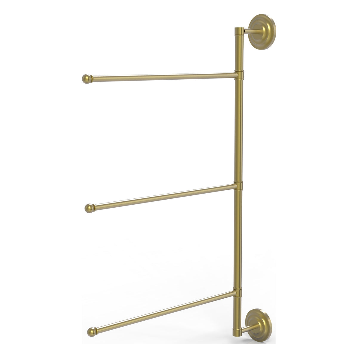 3 Swing Arm Vertical 28 Inch Towel Bar