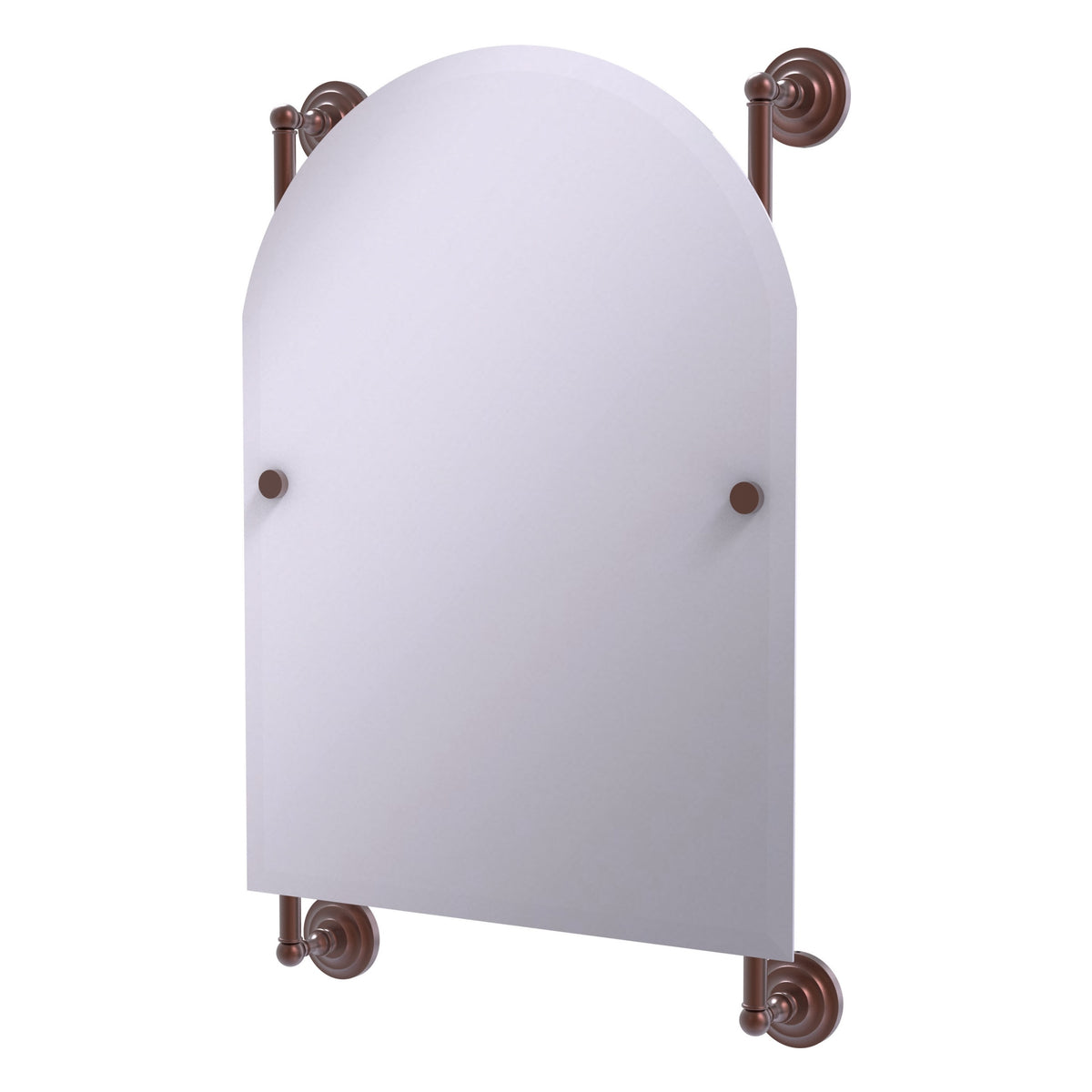 Prestige Que New Collection Arched Top Frameless Rail Mounted Mirror