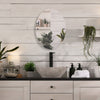 Frameless Oval Tilt Mirror with Beveled Edge