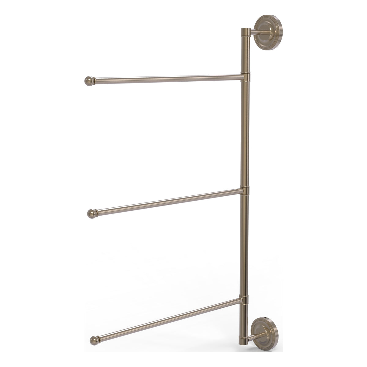3 Swing Arm Vertical 28 Inch Towel Bar