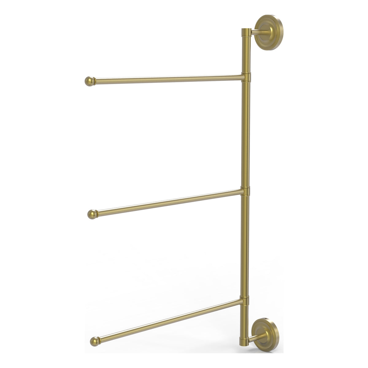 3 Swing Arm Vertical 28 Inch Towel Bar
