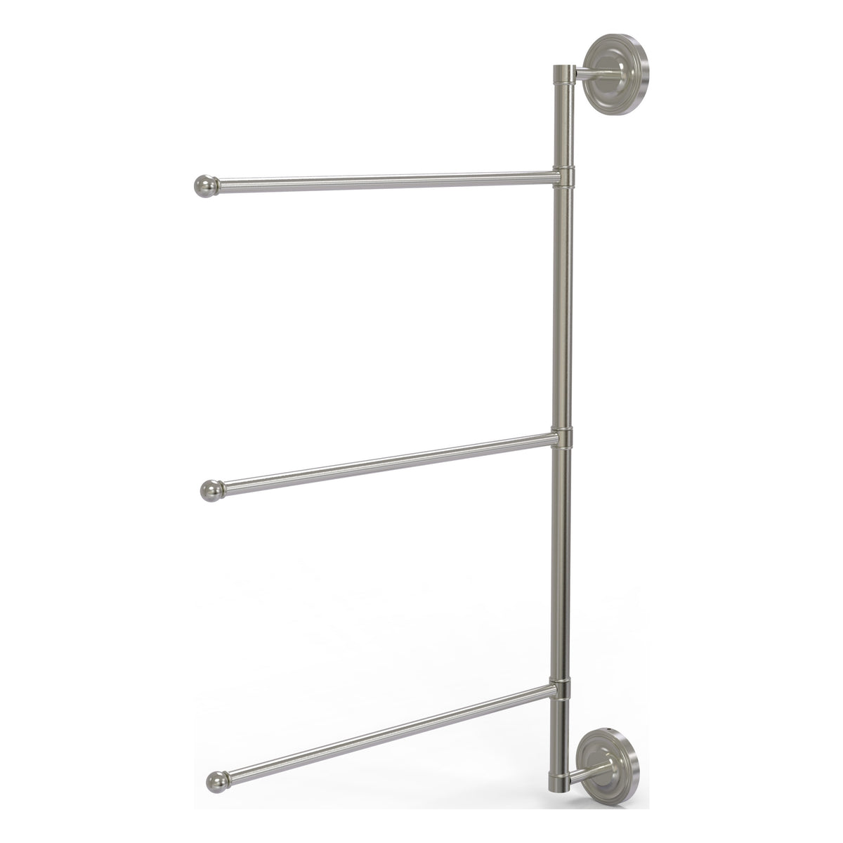 3 Swing Arm Vertical 28 Inch Towel Bar