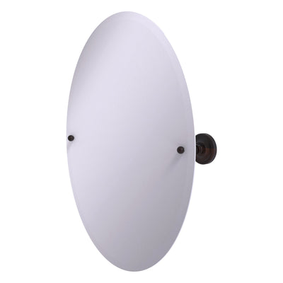 Frameless Oval Tilt Mirror with Beveled Edge