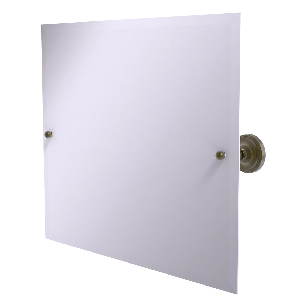 Frameless Landscape Rectangular Tilt Mirror with Beveled Edge