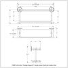 Prestige Regal Collection Double Glass Shelf with Gallery Rail