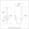 Upright Toilet Tissue Holder
