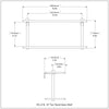 Two Tiered Glass Vanity Shelf with Beveled Edges