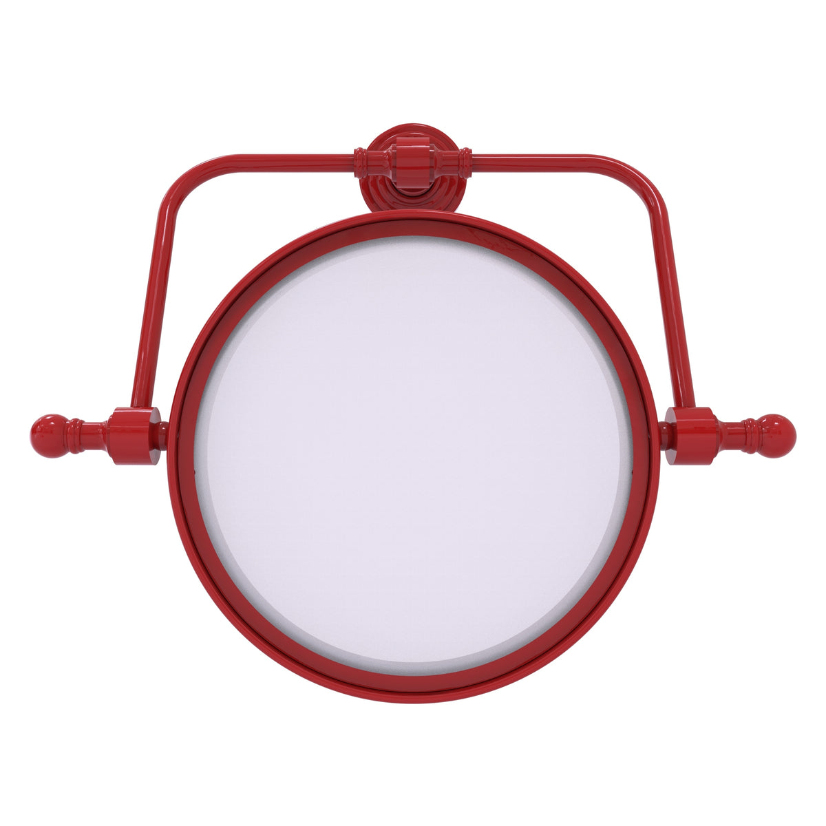 Retro Wave Collection Wall Mounted Swivel Make-Up Mirror 8 Inch Diameter