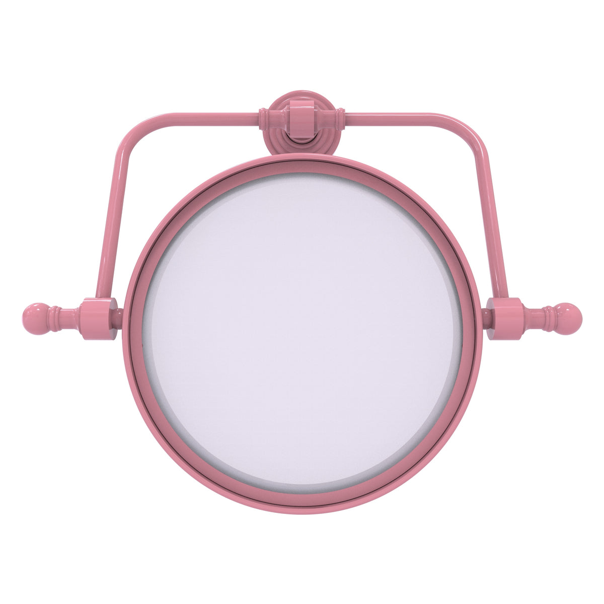 Retro Wave Collection Wall Mounted Swivel Make-Up Mirror 8 Inch Diameter