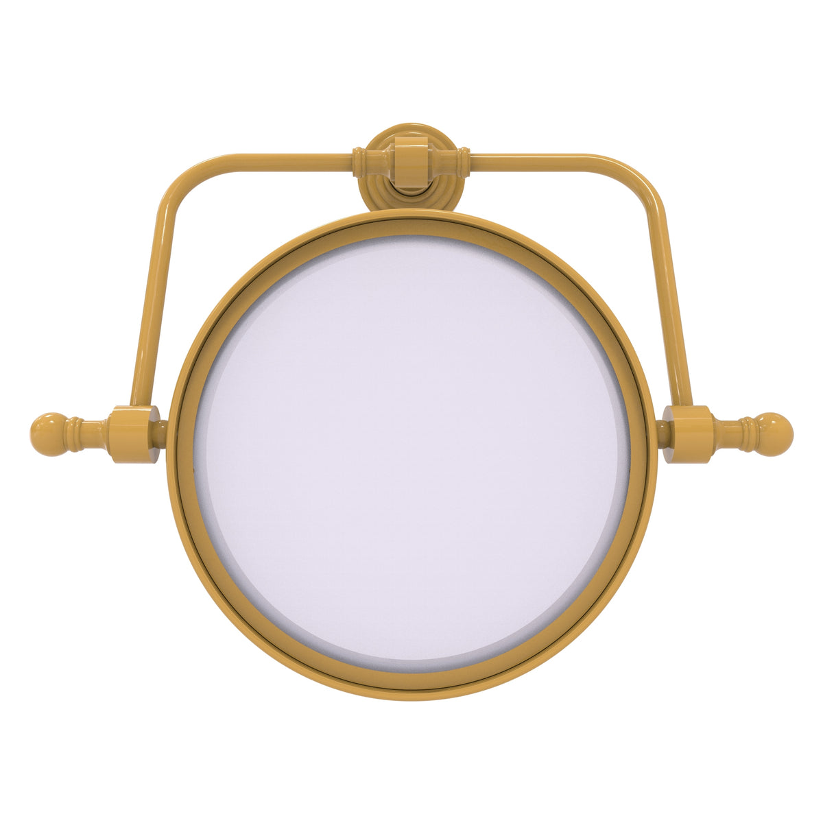 Retro Wave Collection Wall Mounted Swivel Make-Up Mirror 8 Inch Diameter