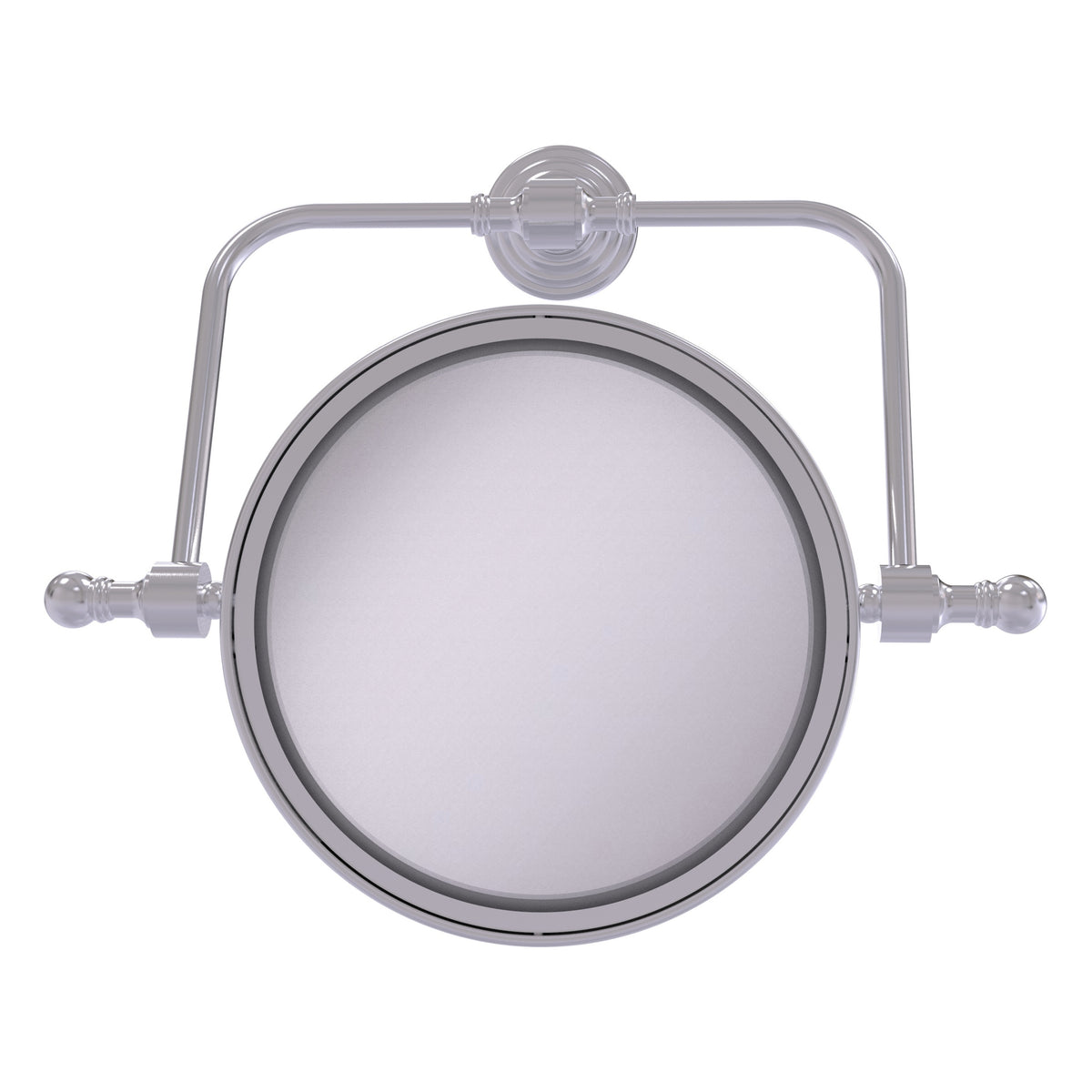 Retro Wave Collection Wall Mounted Swivel Make-Up Mirror 8 Inch Diameter