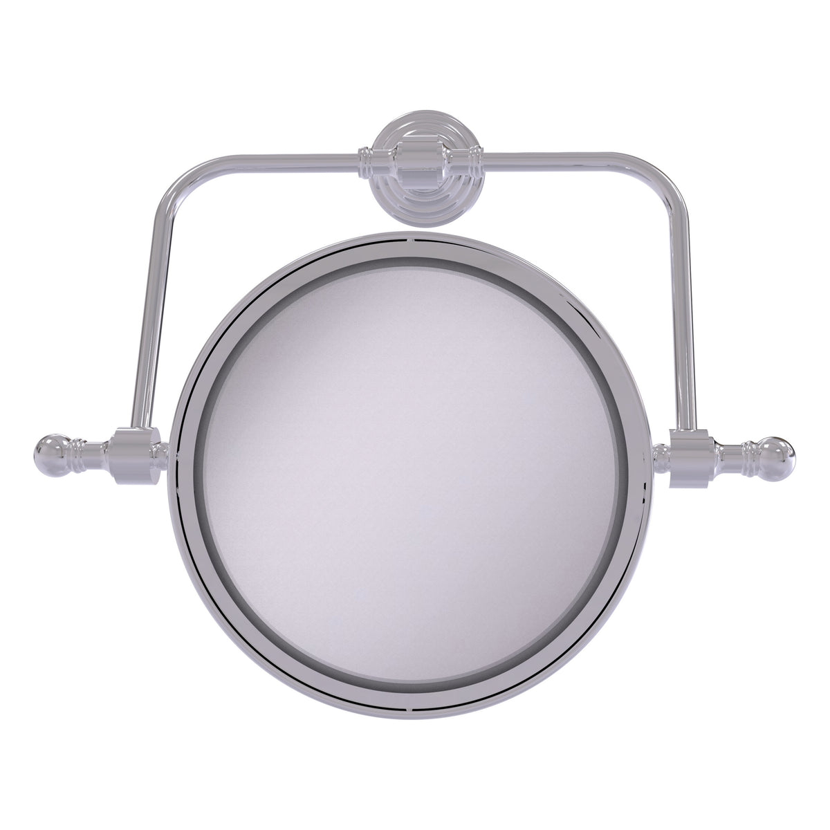 Retro Wave Collection Wall Mounted Swivel Make-Up Mirror 8 Inch Diameter