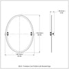 Frameless Oval Tilt Mirror with Beveled Edge