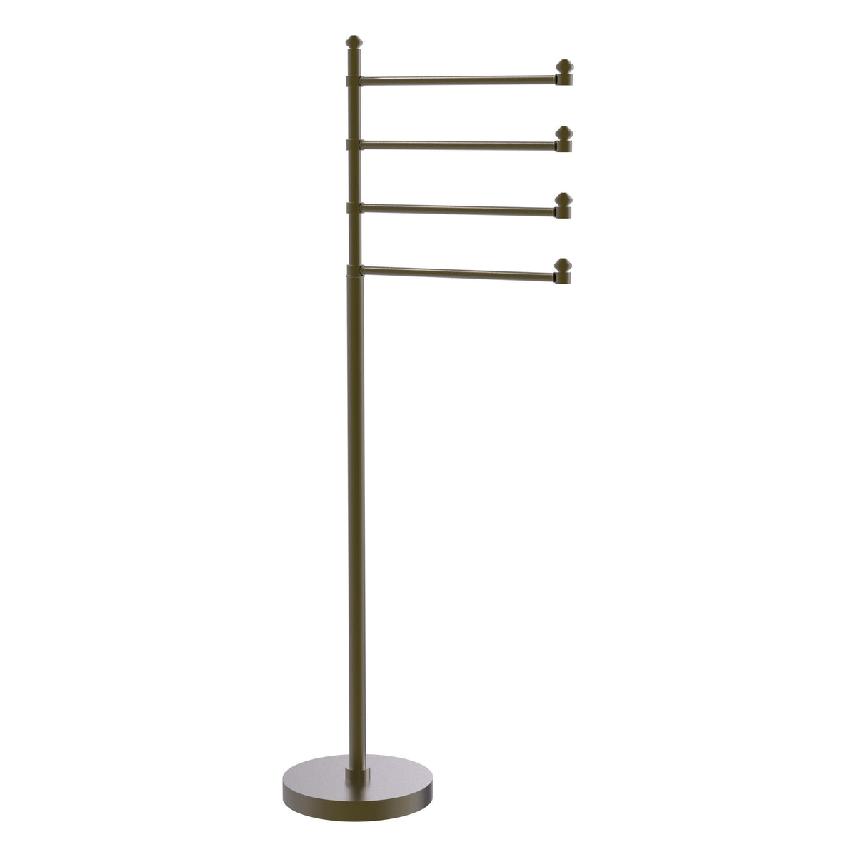Freestanding 4 Pivoting Swing Arm Towel Stand