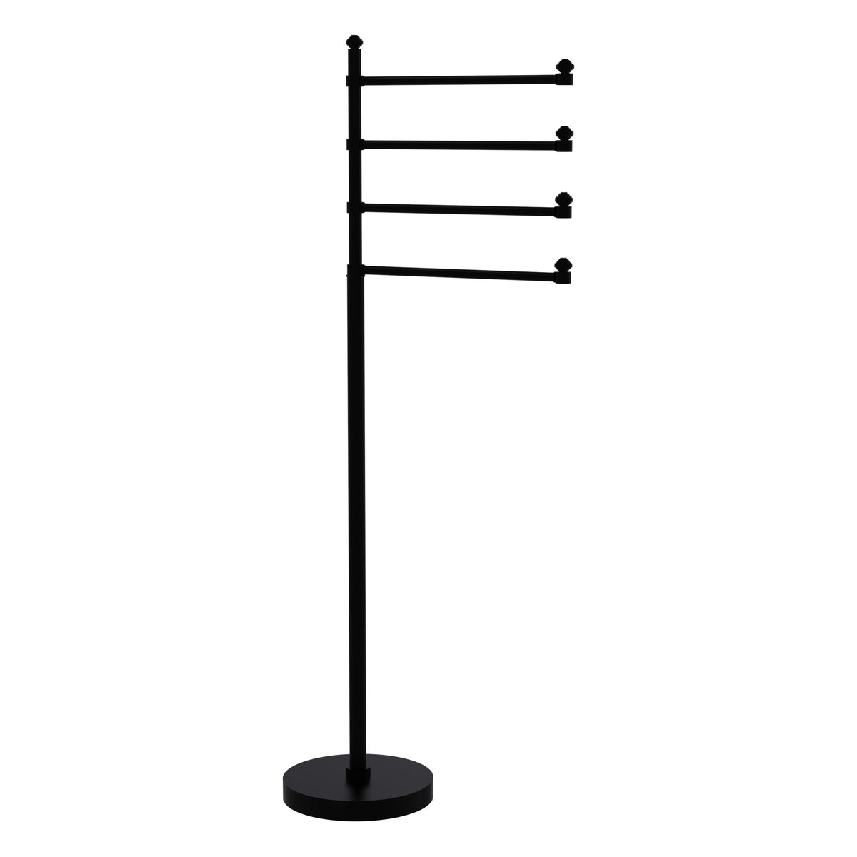 Freestanding 4 Pivoting Swing Arm Towel Stand