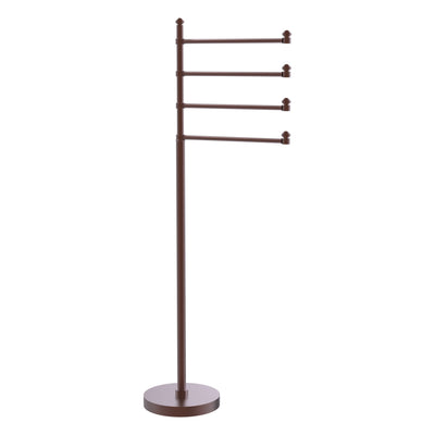 Freestanding 4 Pivoting Swing Arm Towel Stand
