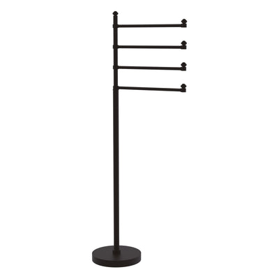 Freestanding 4 Pivoting Swing Arm Towel Stand