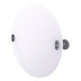 Frameless Round Tilt Mirror with Beveled Edge