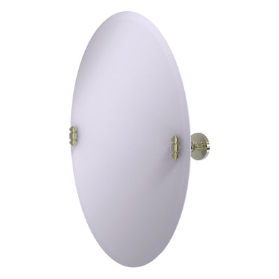 Frameless Oval Tilt Mirror with Beveled Edge