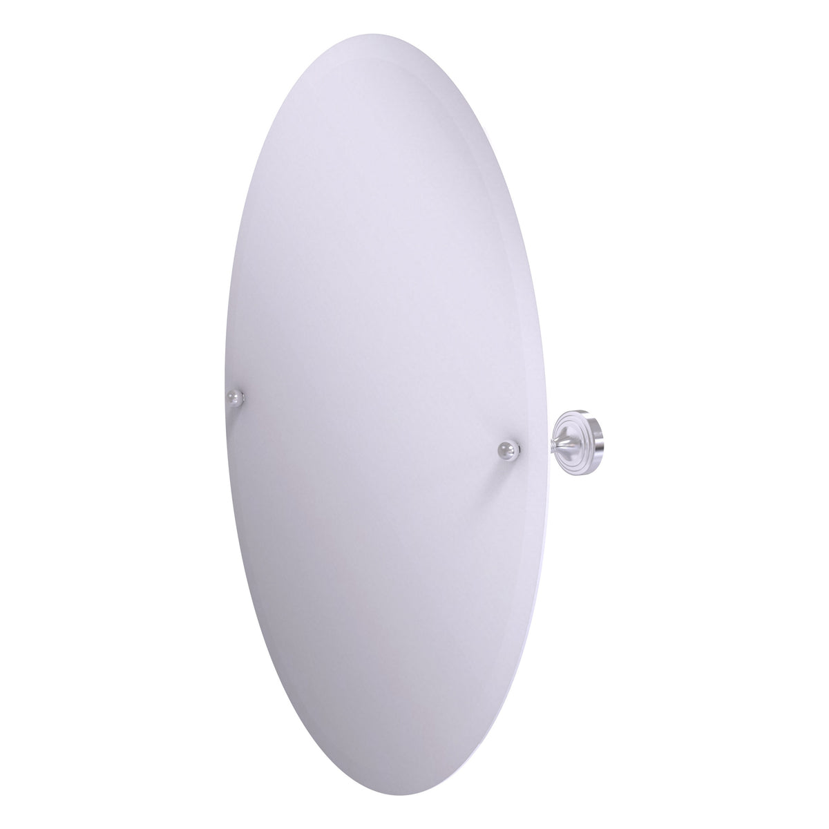 Sag Harbor Collection Frameless Oval Tilt Mirror with Beveled Edge