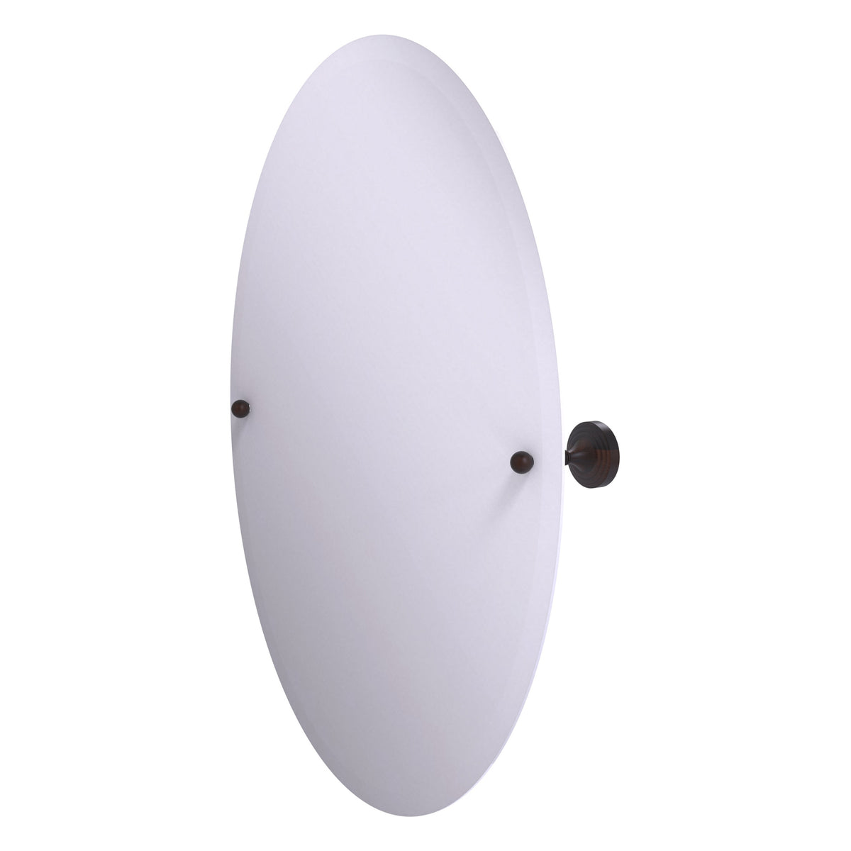 Sag Harbor Collection Frameless Oval Tilt Mirror with Beveled Edge