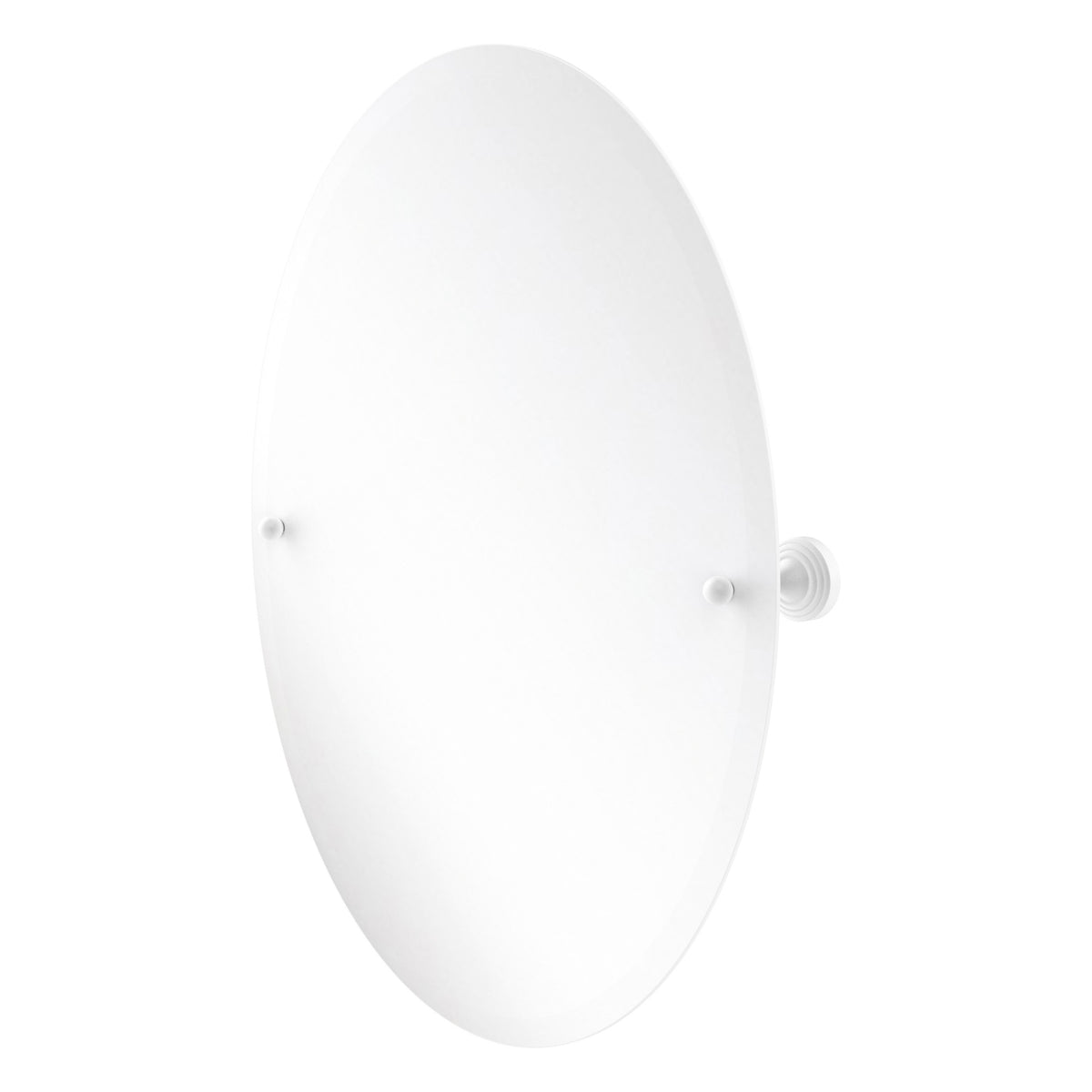 Sag Harbor Collection Frameless Oval Tilt Mirror with Beveled Edge