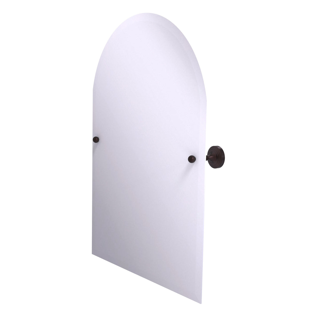 Sag Harbor Collection Frameless Arched Top Tilt Mirror with Beveled Edge