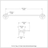 Tango Collection Glass Vanity Shelf with Beveled Edges
