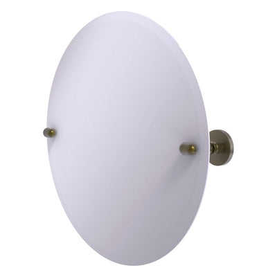 Frameless Round Tilt Mirror with Beveled Edge