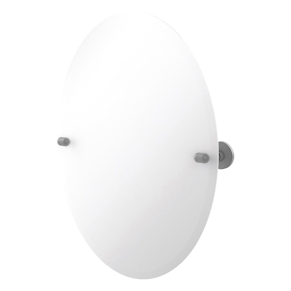 Frameless Oval Tilt Mirror with Beveled Edge