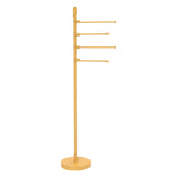 Freestanding 49 Inch 4 Pivoting Swing Arm Towel Valet