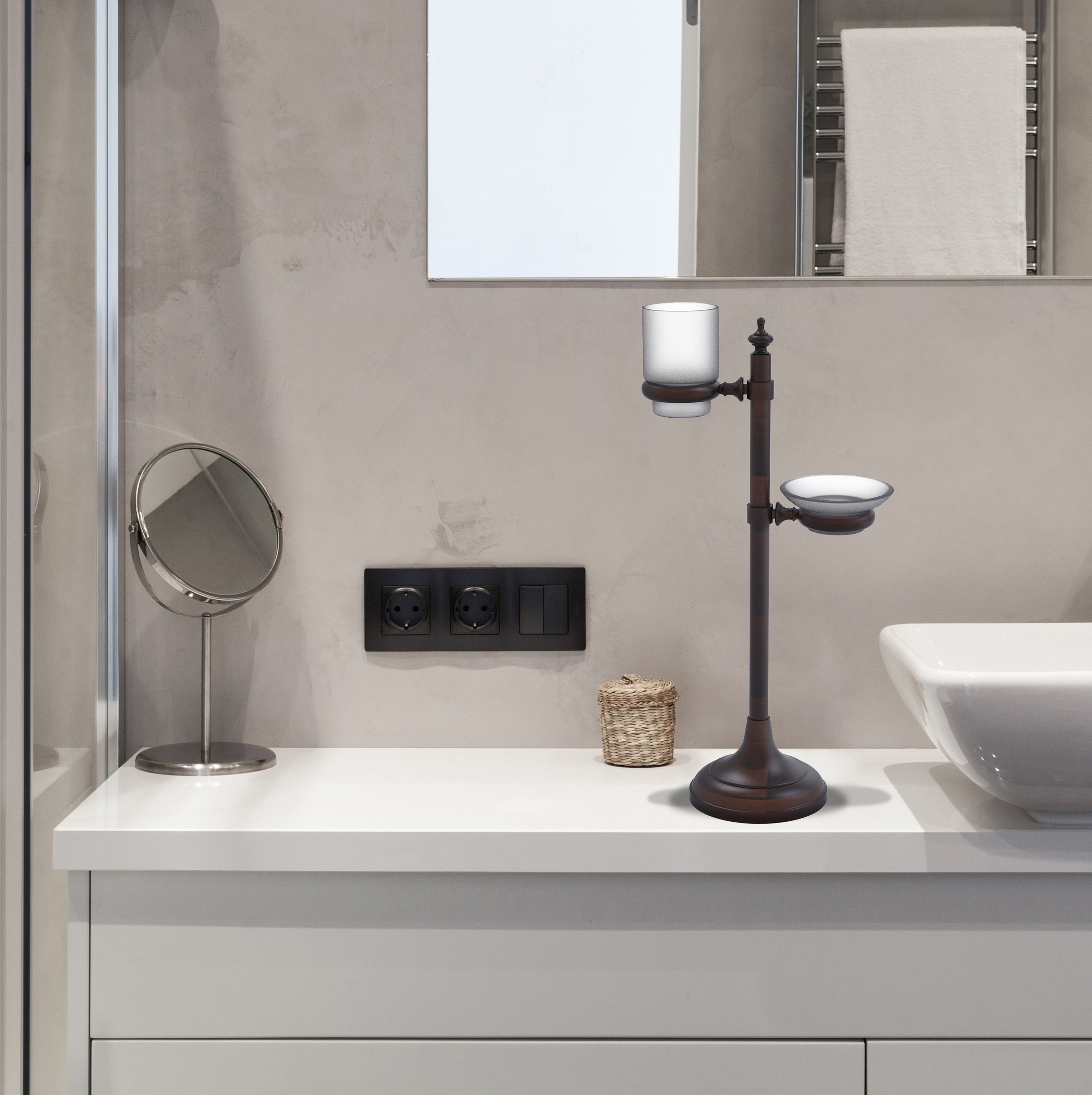 Vanity Top Multi-Accessory Ring Stand