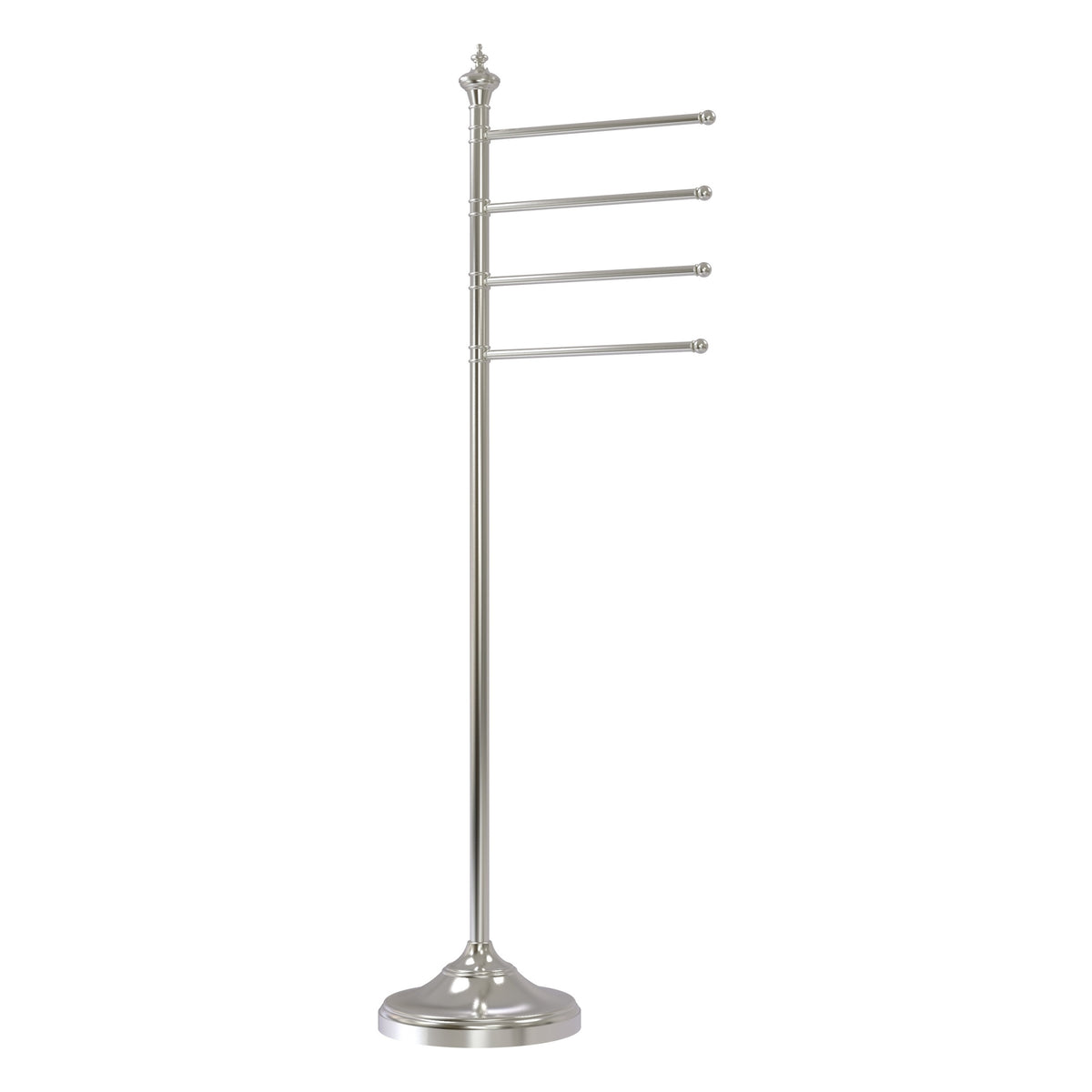 Freestanding 4 Pivoting Swing Arm Towel Valet