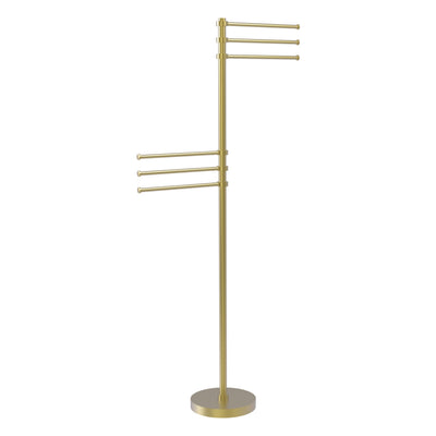 Towel Stand with 6 Pivoting 12 Inch Arms