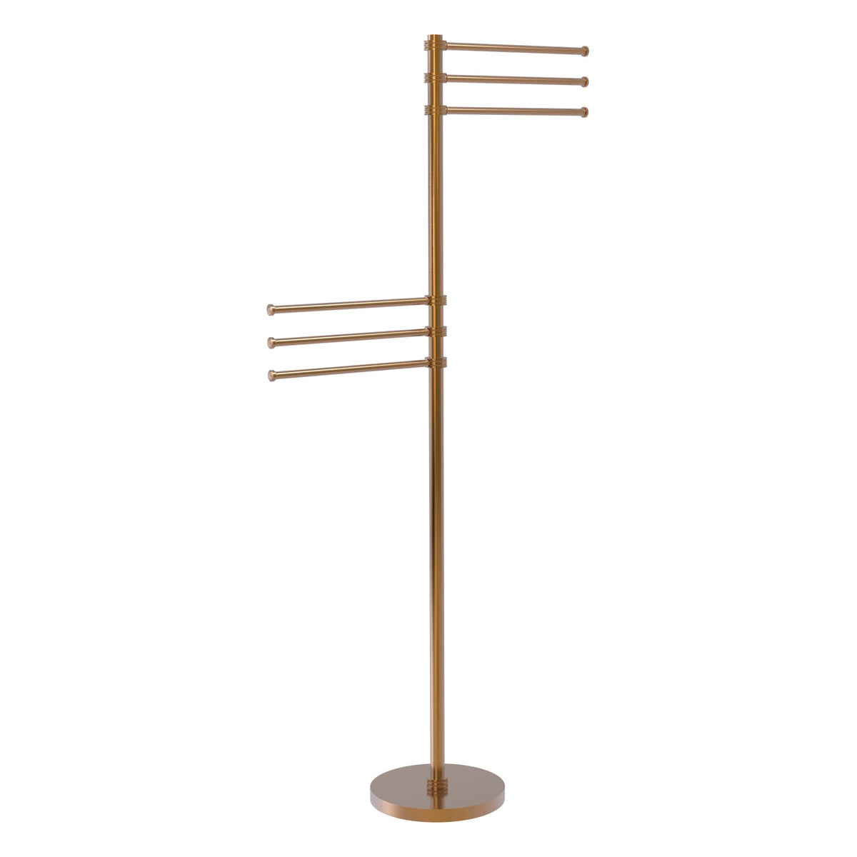 Towel Stand with 6 Pivoting 12 Inch Arms