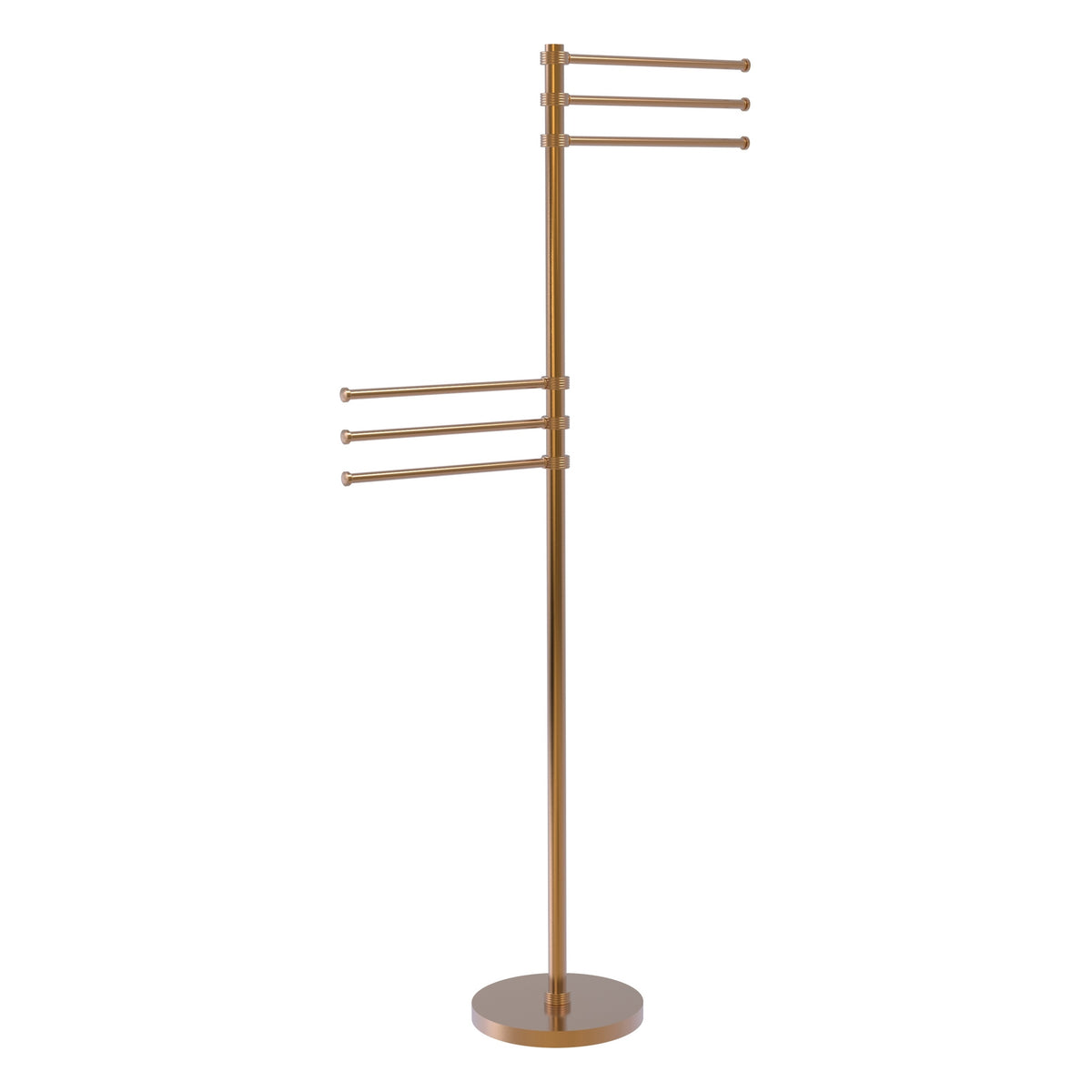 Towel Stand with 6 Pivoting 12 Inch Arms