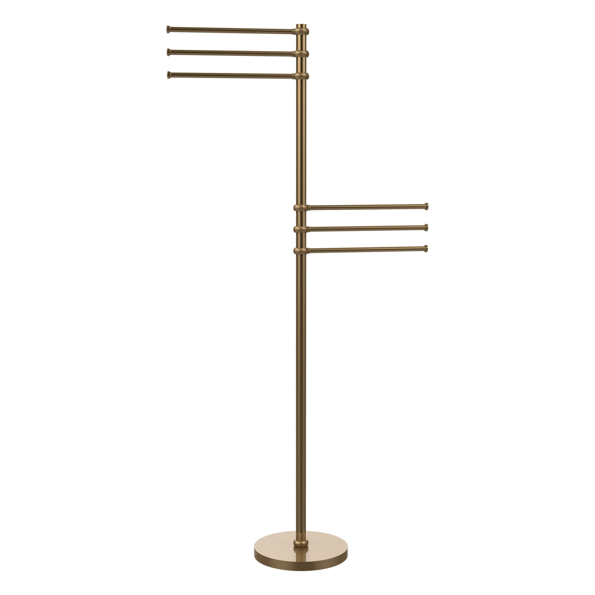 Towel Stand with 6 Pivoting 12 Inch Arms