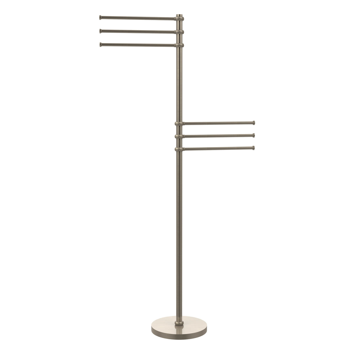 Towel Stand with 6 Pivoting 12 Inch Arms