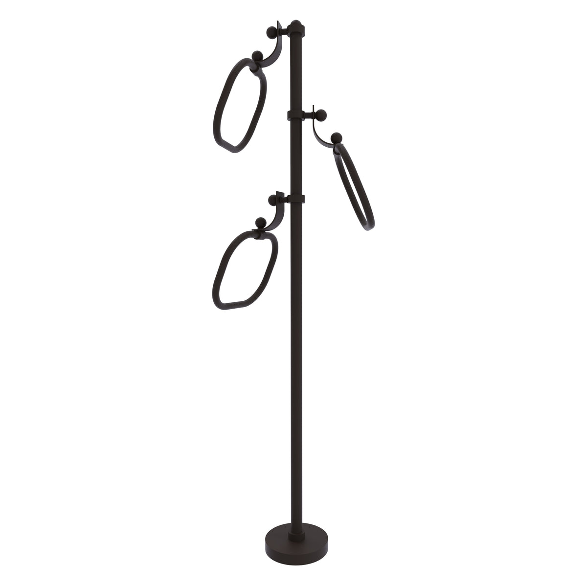 Towel Stand with 9 Inch Oval Towel Rings