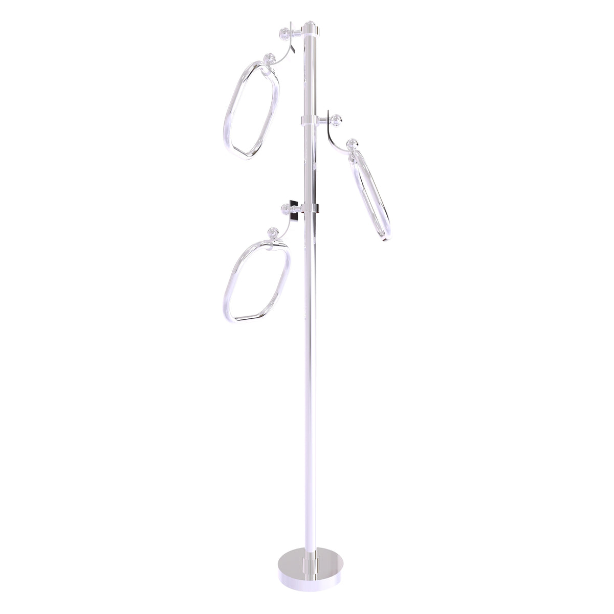 Towel Stand with 9 Inch Oval Towel Rings