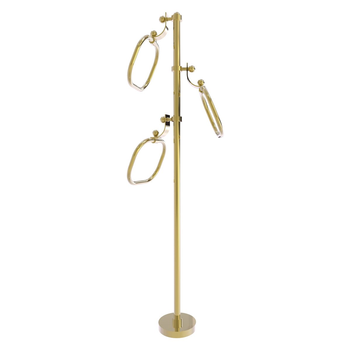 Towel Stand with 9 Inch Oval Towel Rings