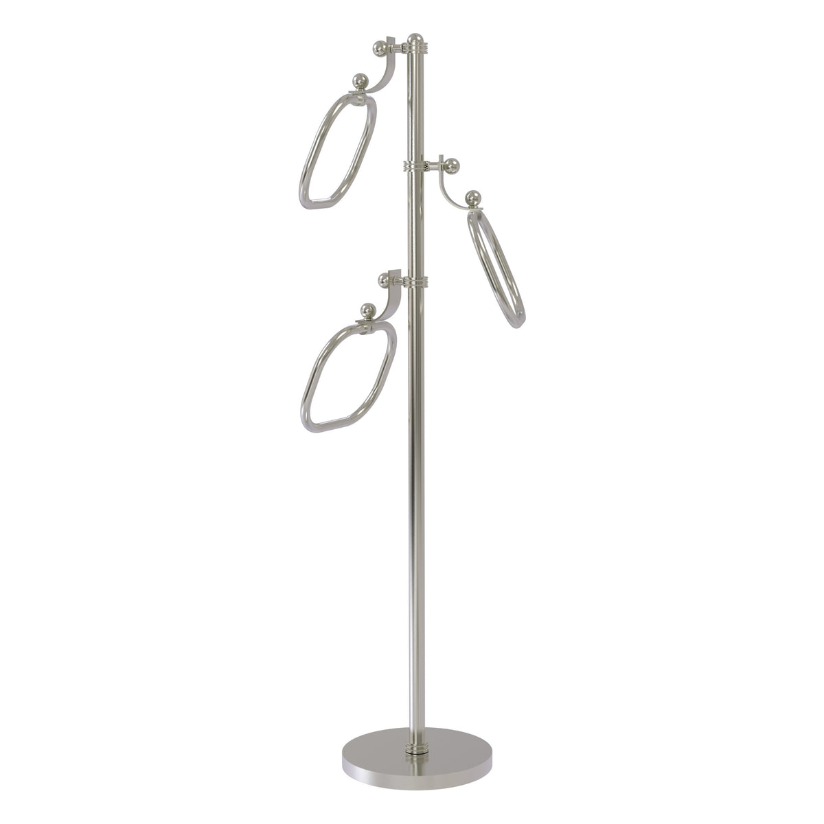 Towel Stand with 9 Inch Oval Towel Rings