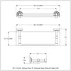Waverly Place Collection Tempered Glass Shelf with Gallery Rail